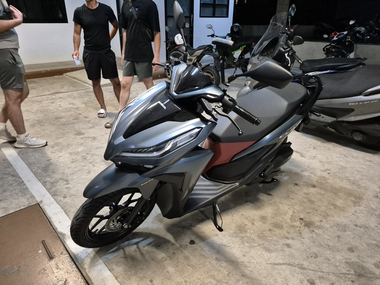 PCX rental motorbike at night